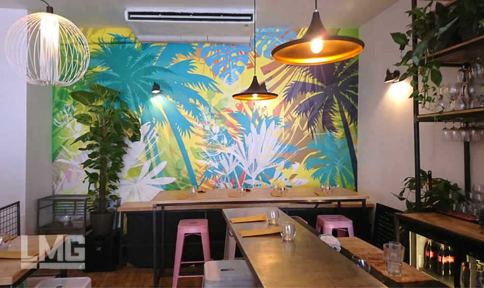 papier peint décoration restaurant bar toulouse lmg