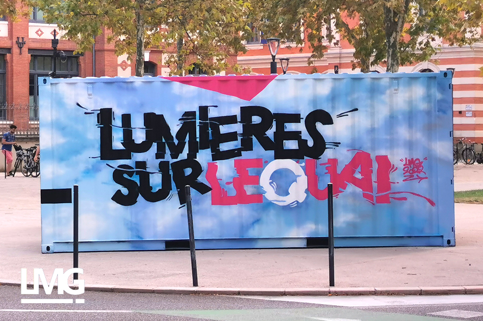 decoration graff artiste graffiti quai des savoirs lumieres sur le quai festival toulouse lmg