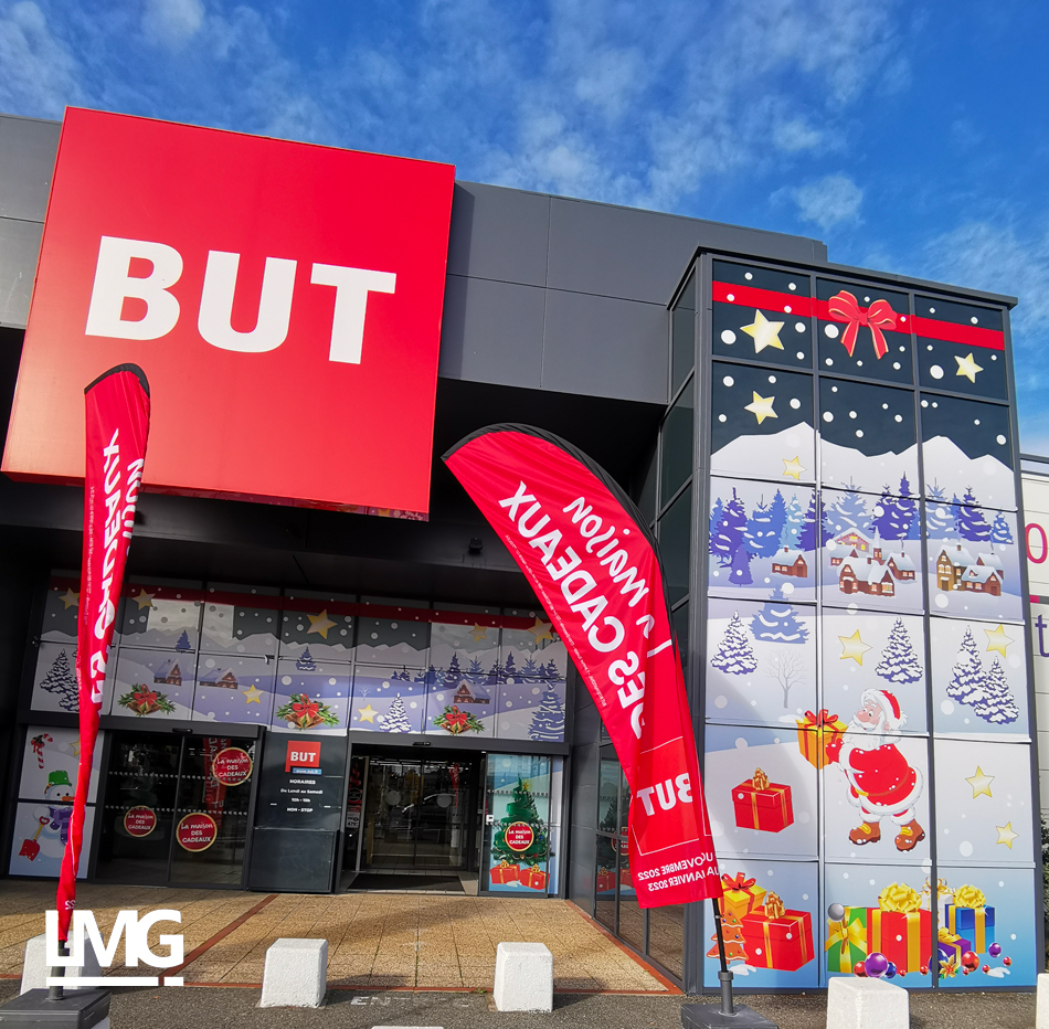 décoration vitrophanie noël adhésif toulouse