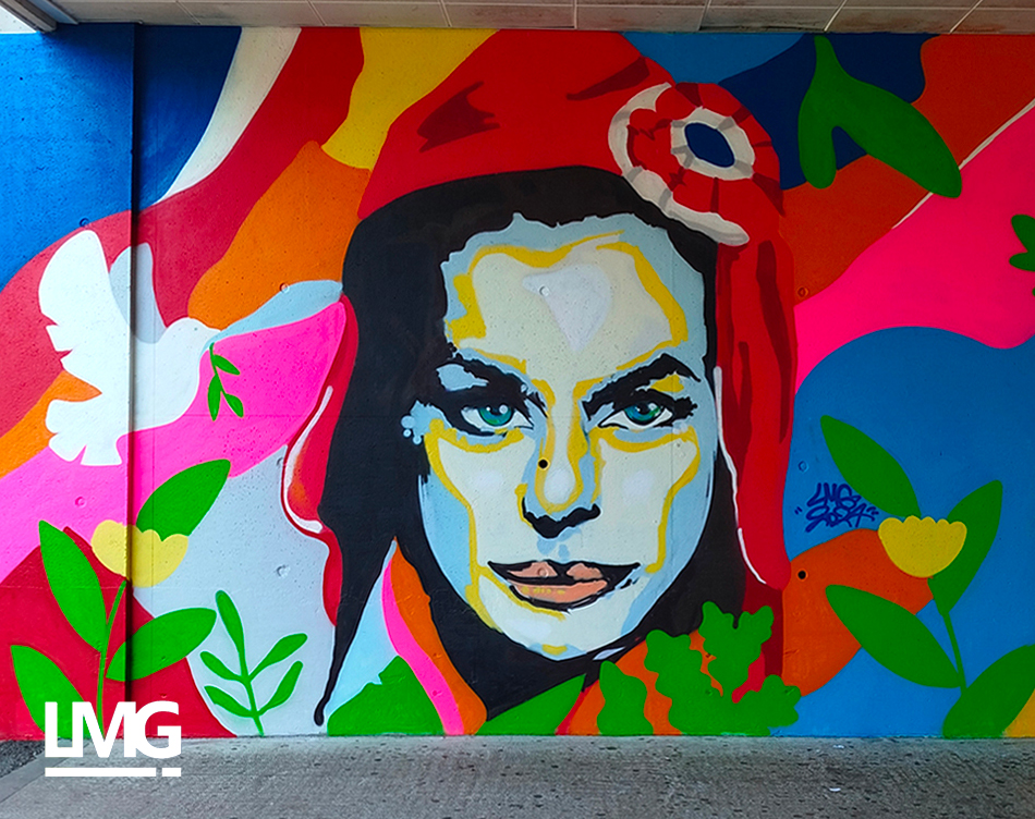 decoration peinture murale Marianne République stage graffiti Collège de Gratentour