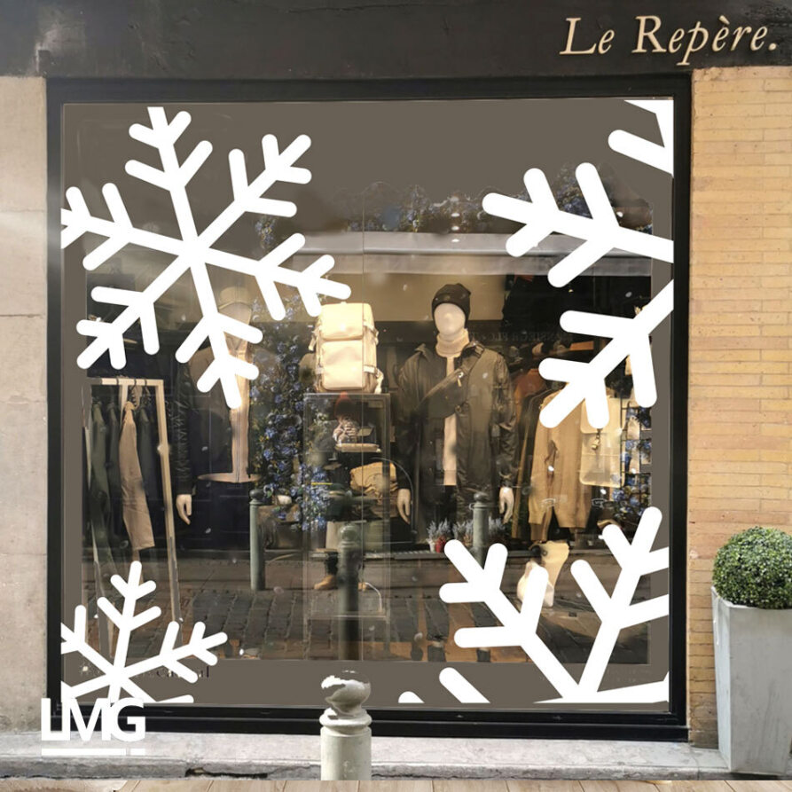 décoration vitrophanie noël adhésif toulouse