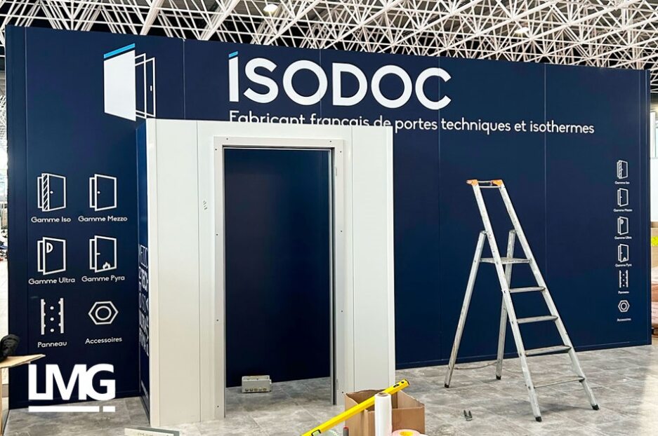 photo habillage de stand en adhésifs pour ls salon CFIA toulouse