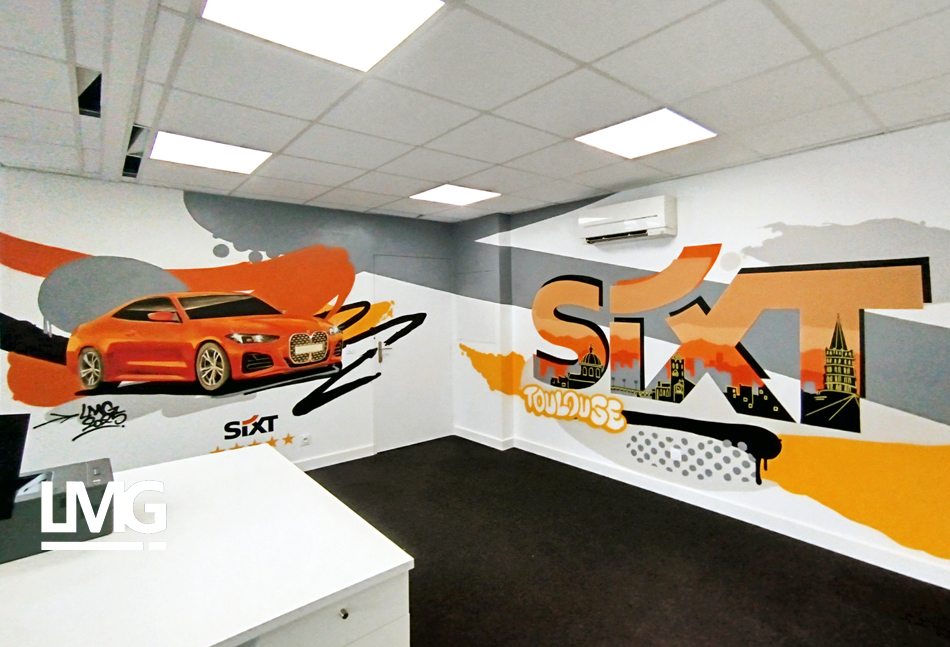 photo graffiti sur avion aéroport toulouse blagnac streetart par BABE et SHEE Le Mouvement Graphique