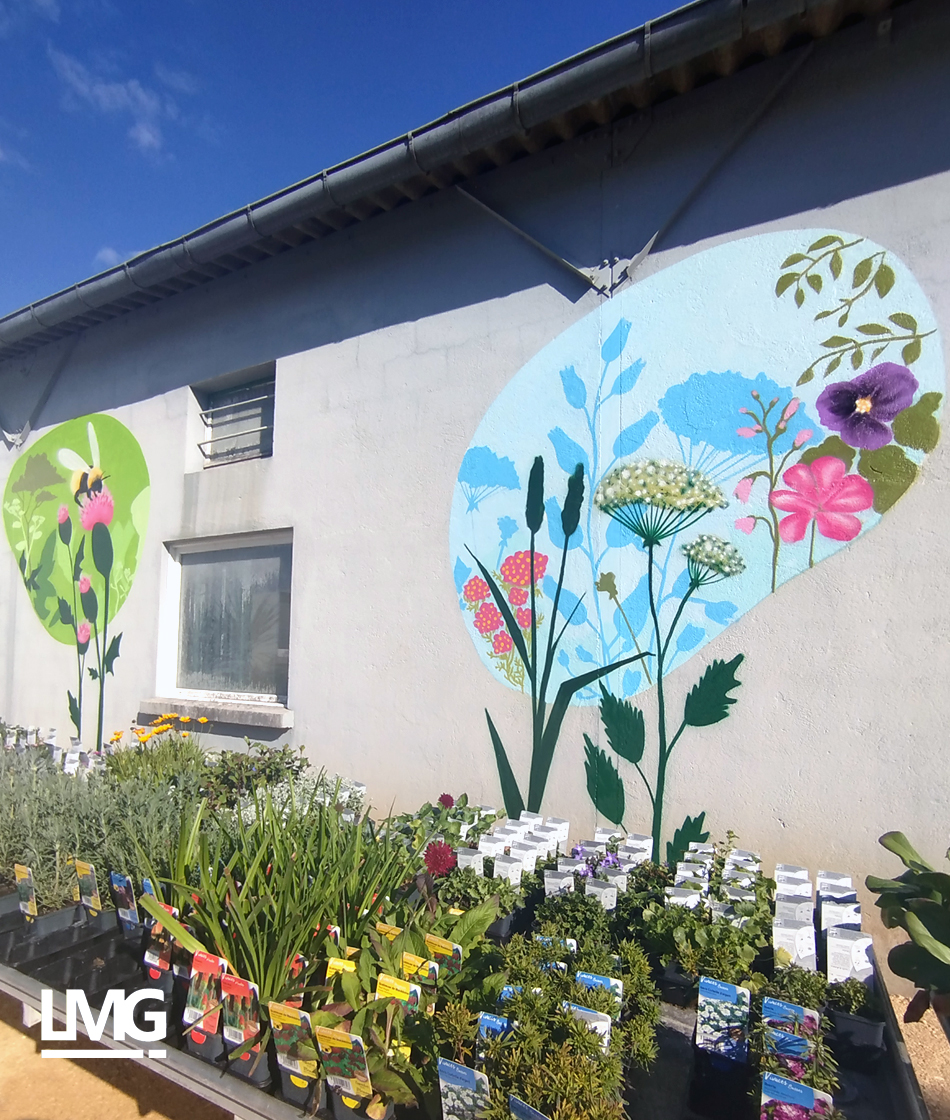 photo peinture décoration artistique Pépinière Bauduc Le Fauga par Le Mouvement Graphique