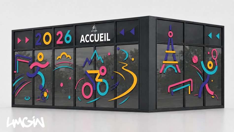 photo décoration des vitrines Citroën Beauzelle par LMGIN